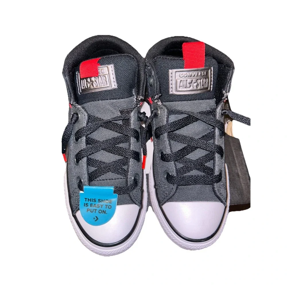 Converse‎ Chuck Taylor All Star Youth Boy's Mid Top Shoes Size 2 Olive/Black NIB
